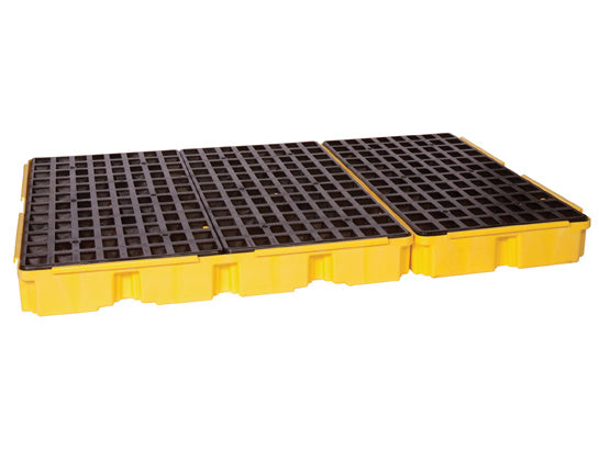 Eagle Modular Spill Platforms - 6 Drum - With Drain - Yellow - 1686D
