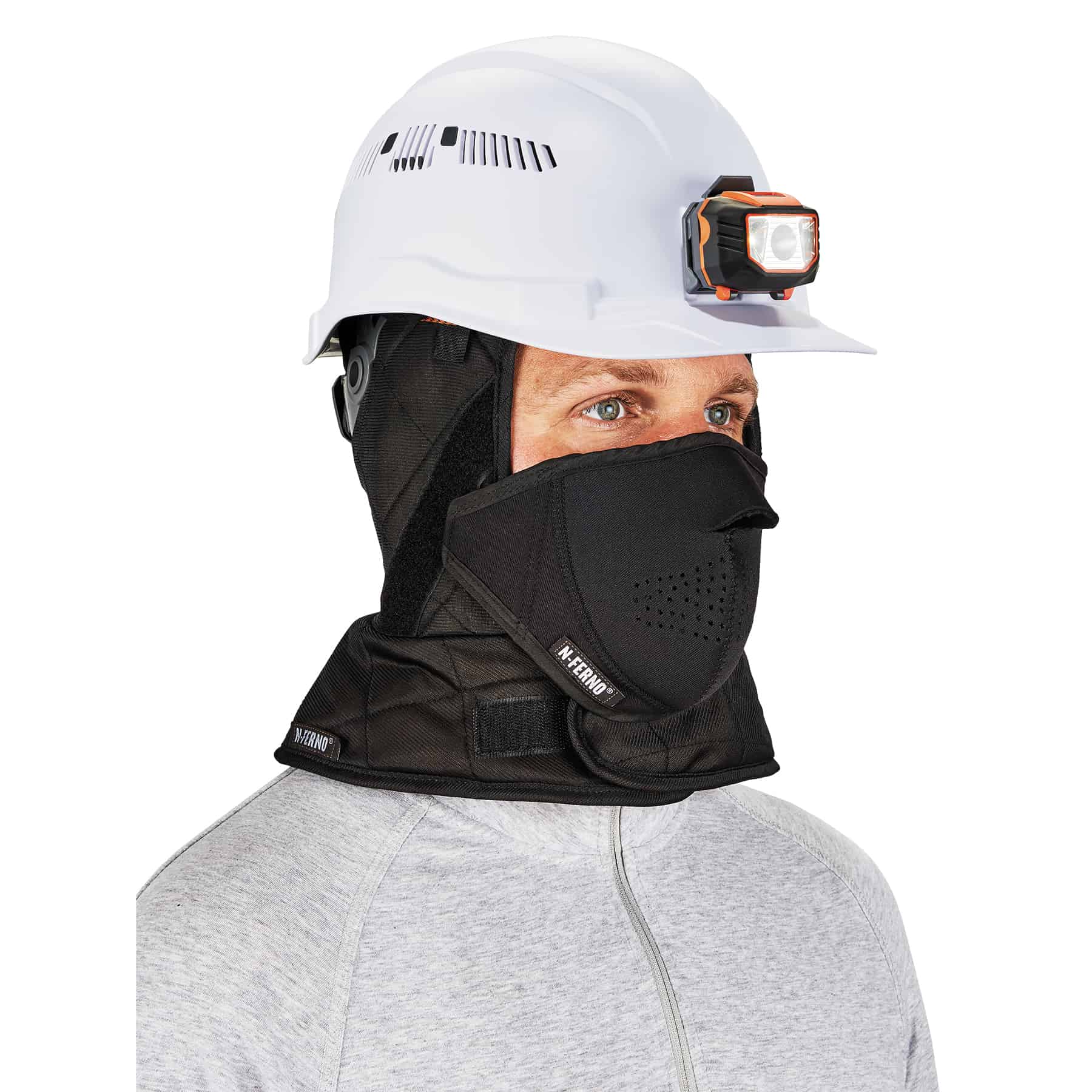 Ergodyne N-Ferno 6878 Winter Hard Hat Liner and Neoprene Mouthpiece Kit - 3-Layer