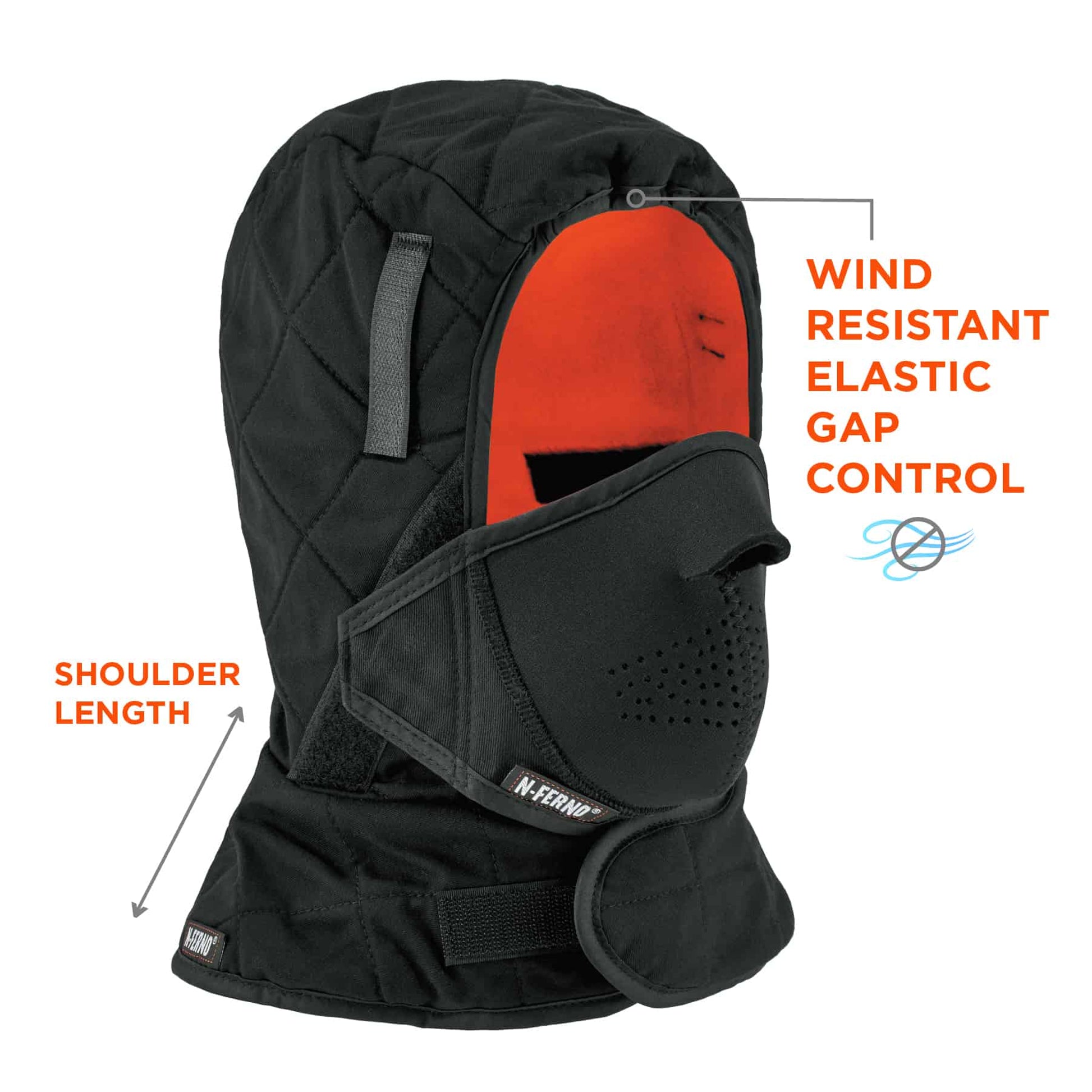 Ergodyne N-Ferno 6878 Winter Hard Hat Liner and Neoprene Mouthpiece Kit - 3-Layer