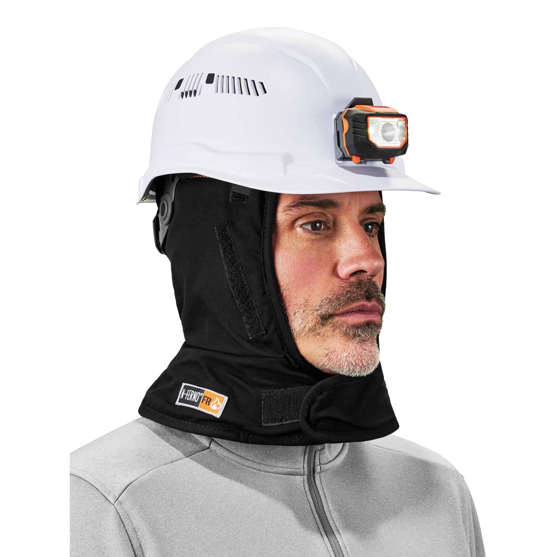 Ergodyne N-Ferno 6882 FR Winter Hard Hat Liner - 2-Layer, Modacrylic/Cotton, Shoulder Length