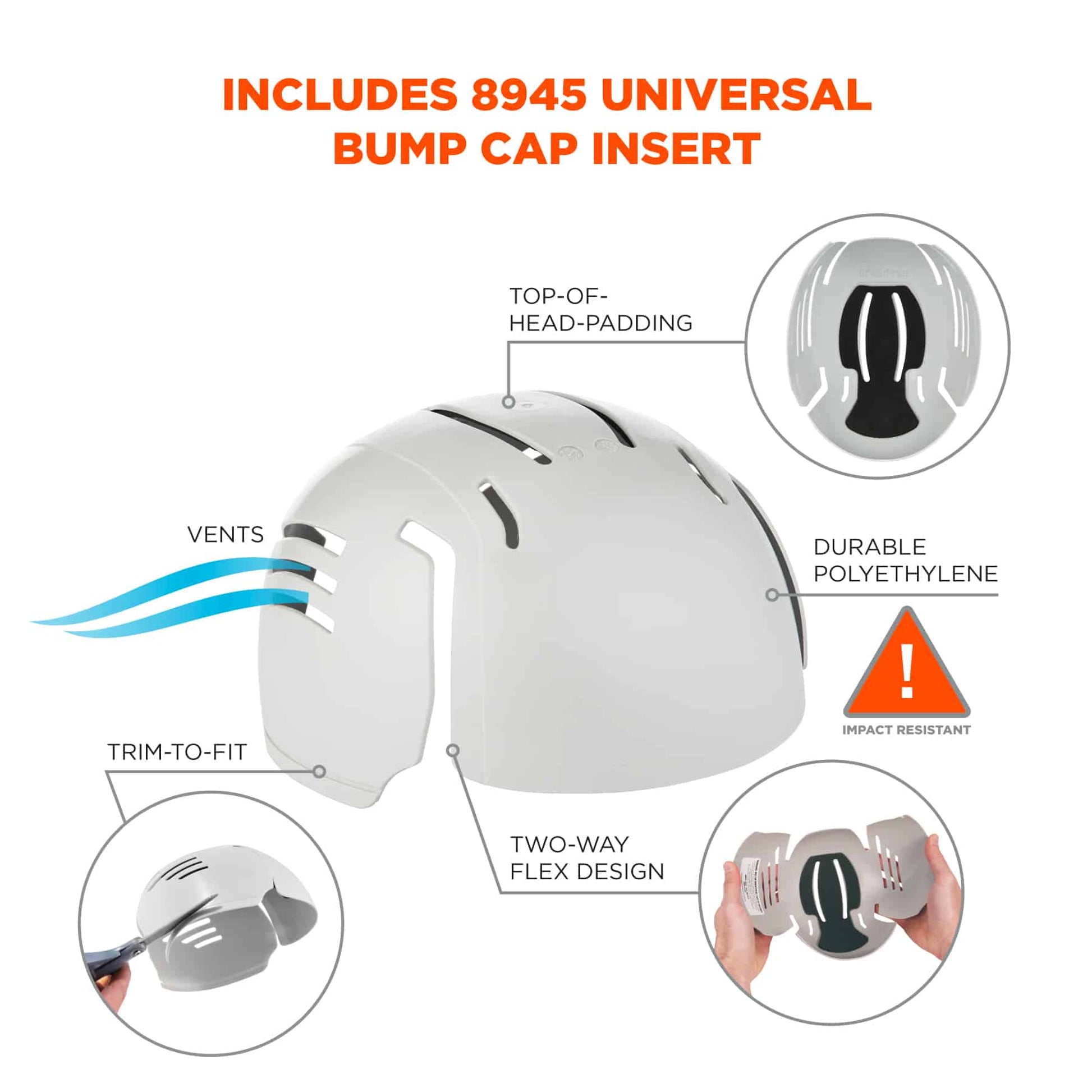 Ergodyne N-Ferno 6893ZI Zippered Balaclava Face Mask (Bump Cap Included)