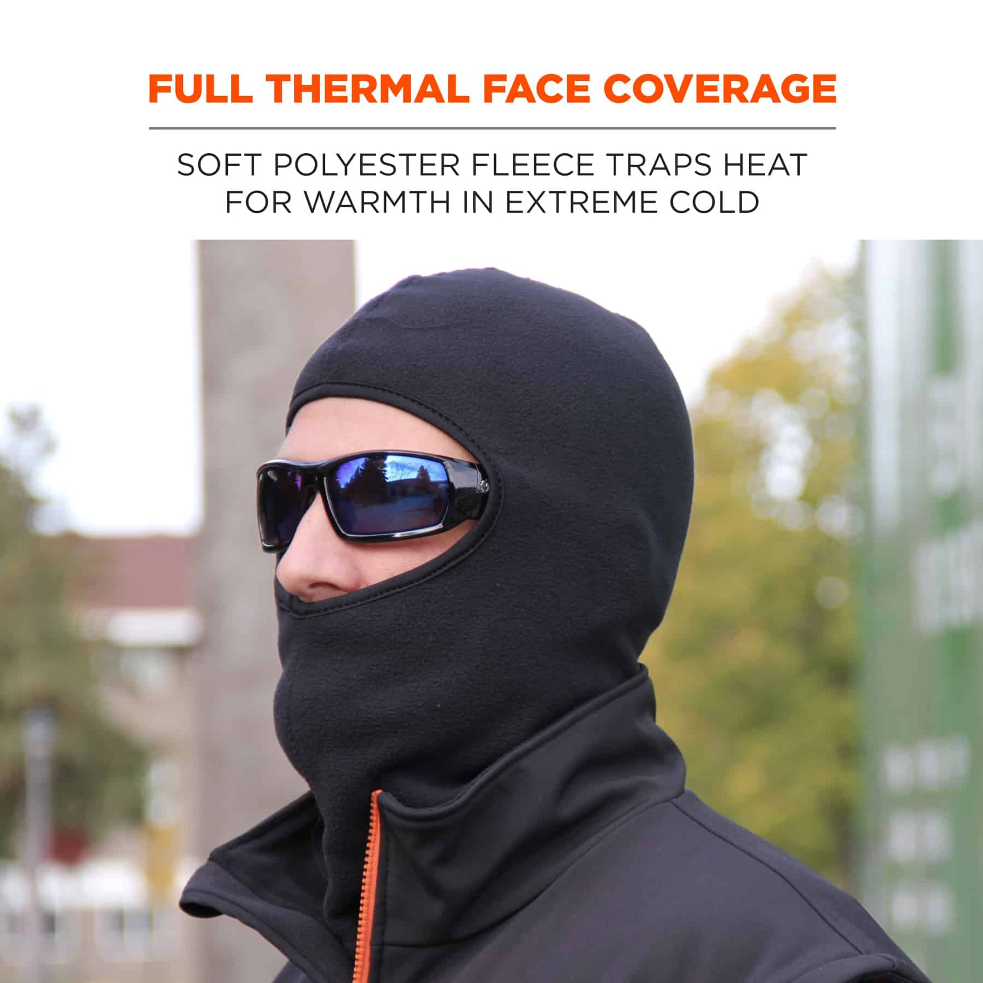 Ergodyne N-Ferno 6893Z Zippered Balaclava Face Mask (Bump Cap Not Included)