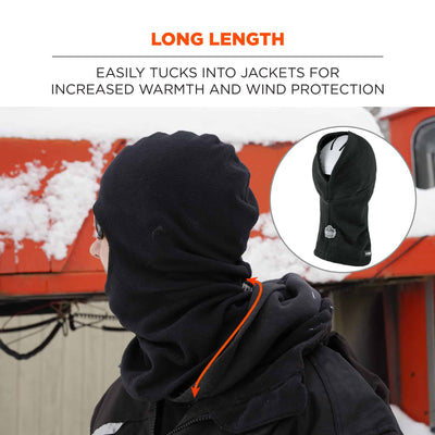 Ergodyne N-Ferno 6893Z Zippered Balaclava Face Mask (Bump Cap Not Included)