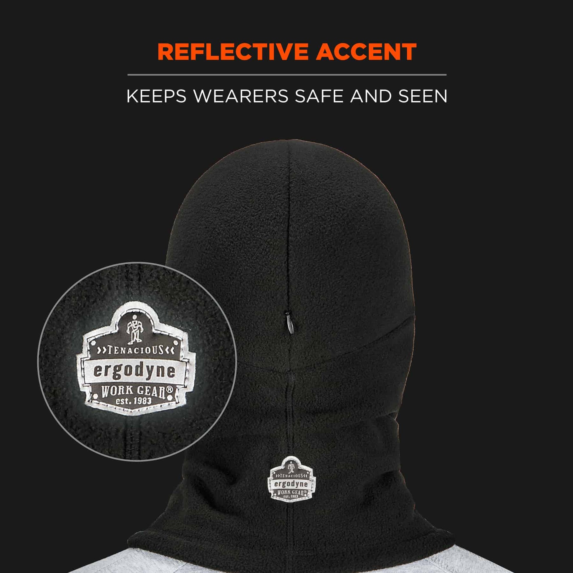 Ergodyne N-Ferno 6893Z Zippered Balaclava Face Mask (Bump Cap Not Included)