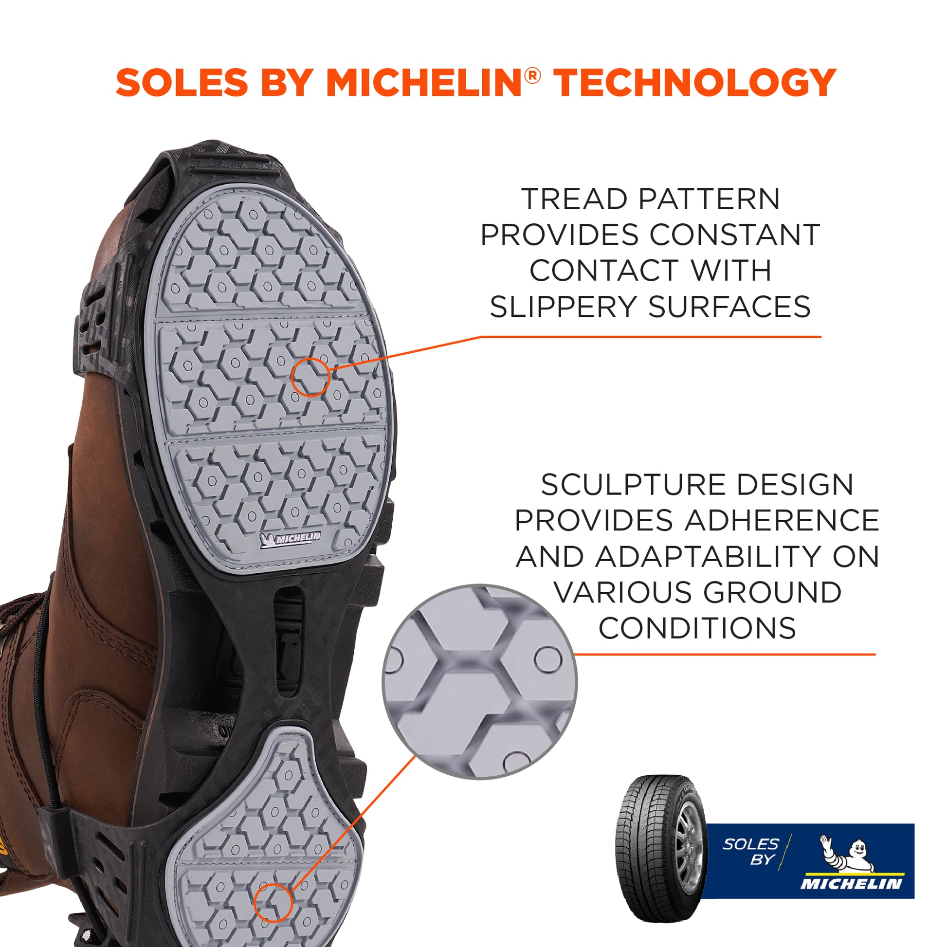 Ergodyne TREX 6326 Spikeless Traction Device - Slip-Resistant & Oil-Resistant