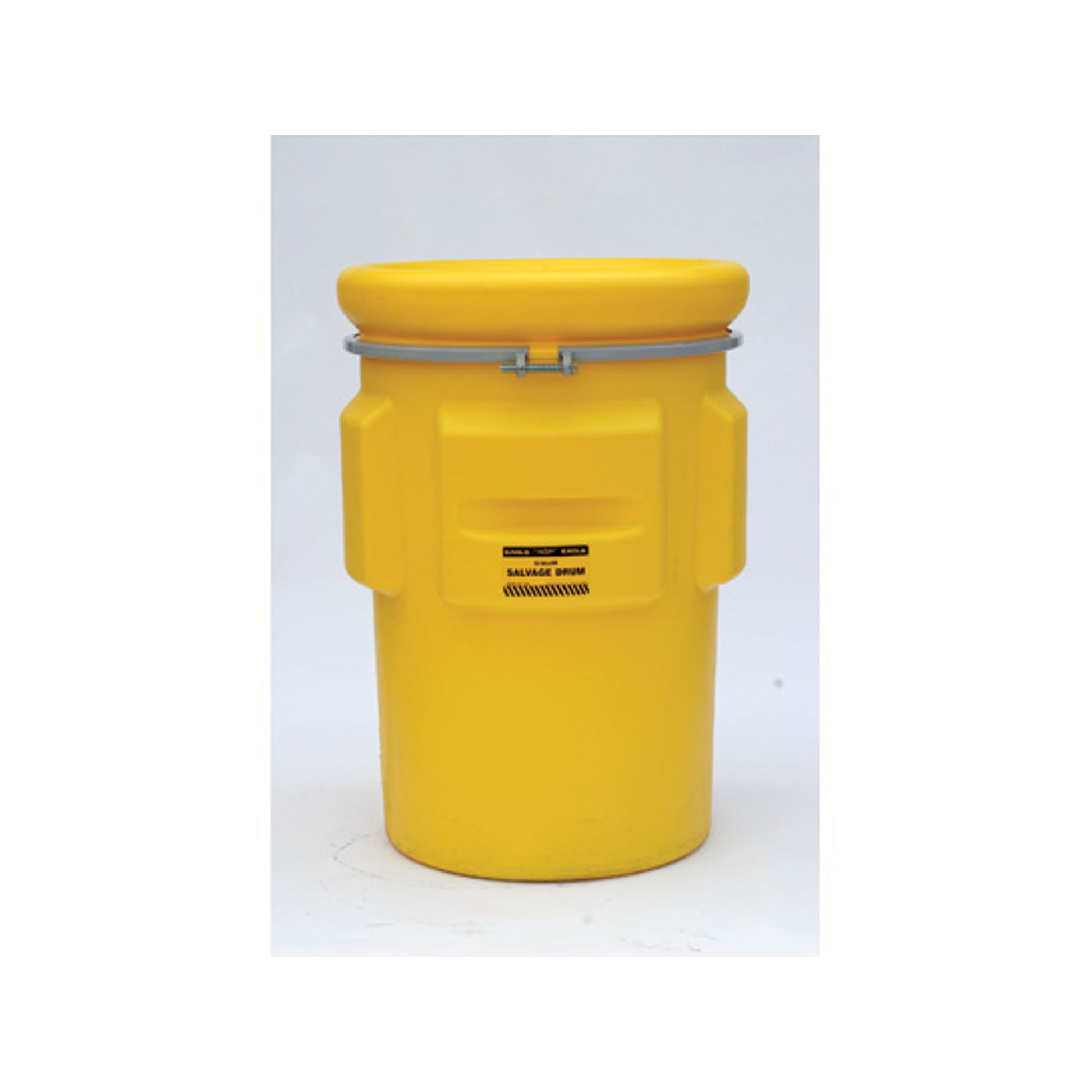 Eagle Salvage Poly Drum - 95 Gallon - Metal Bolt Ring - Yellow - 1695