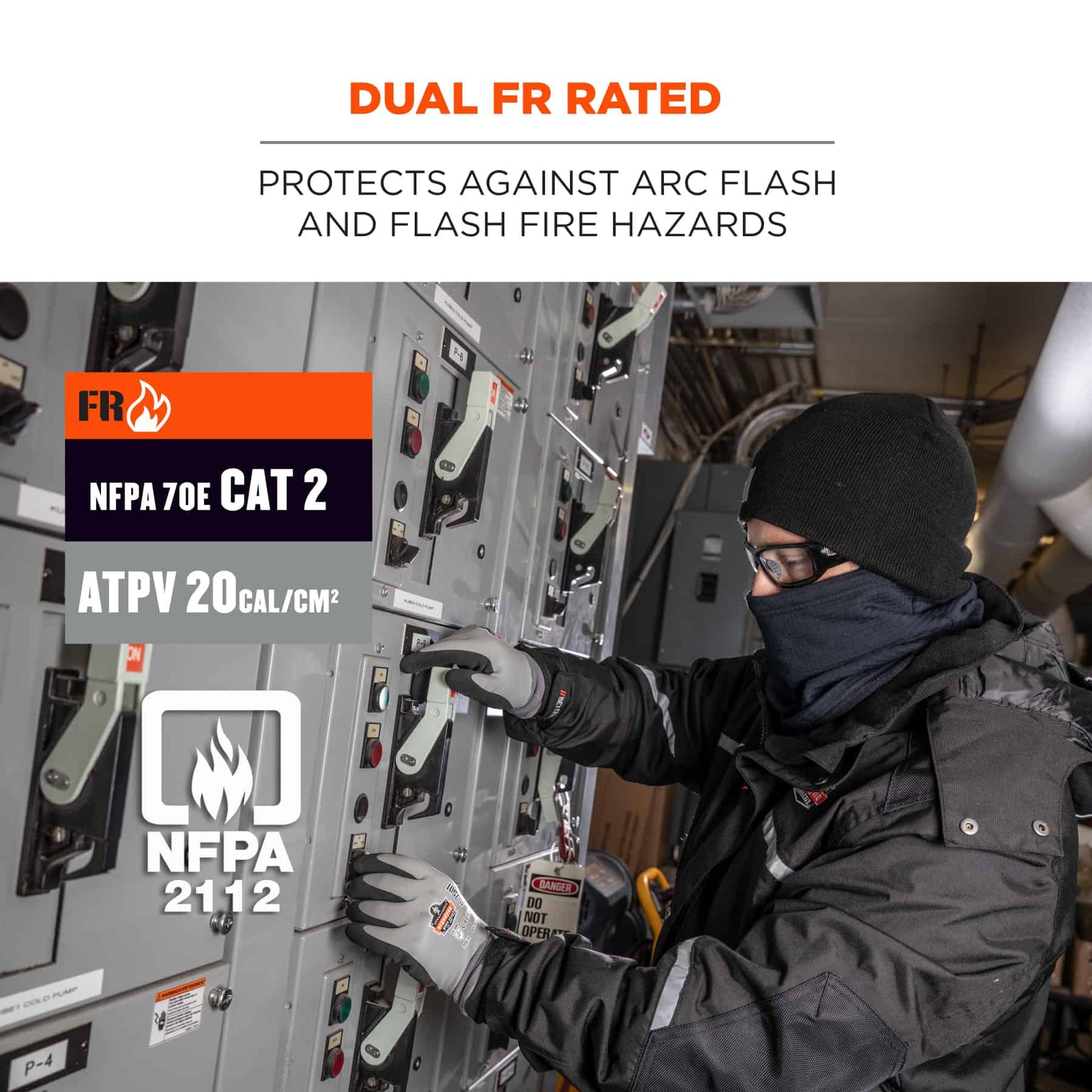 Ergodyne N-Ferno 6962 FR Neck Gaiter - Dual Compliant, NFPA 70E/NFPA 2112