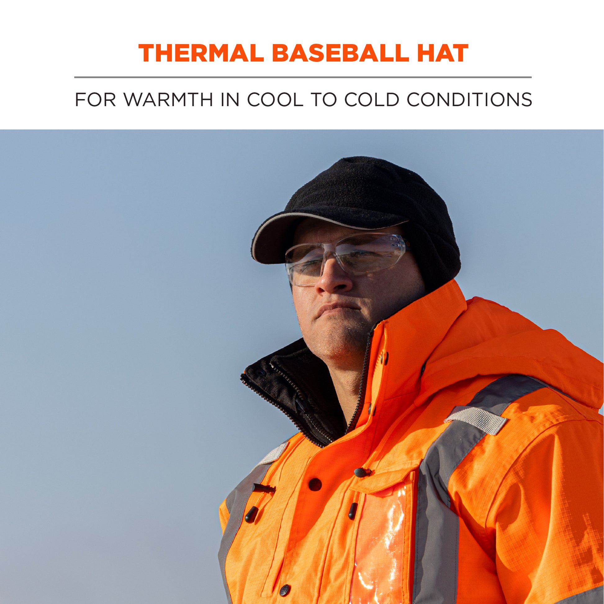 Ergodyne N-Ferno 6807 Winter Baseball Cap with Ear Flaps