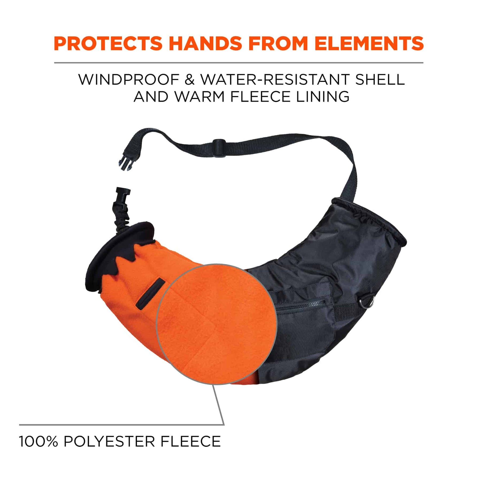 Ergodyne N-Ferno 6980 Winter Hand Warmer Muff - Black - Single