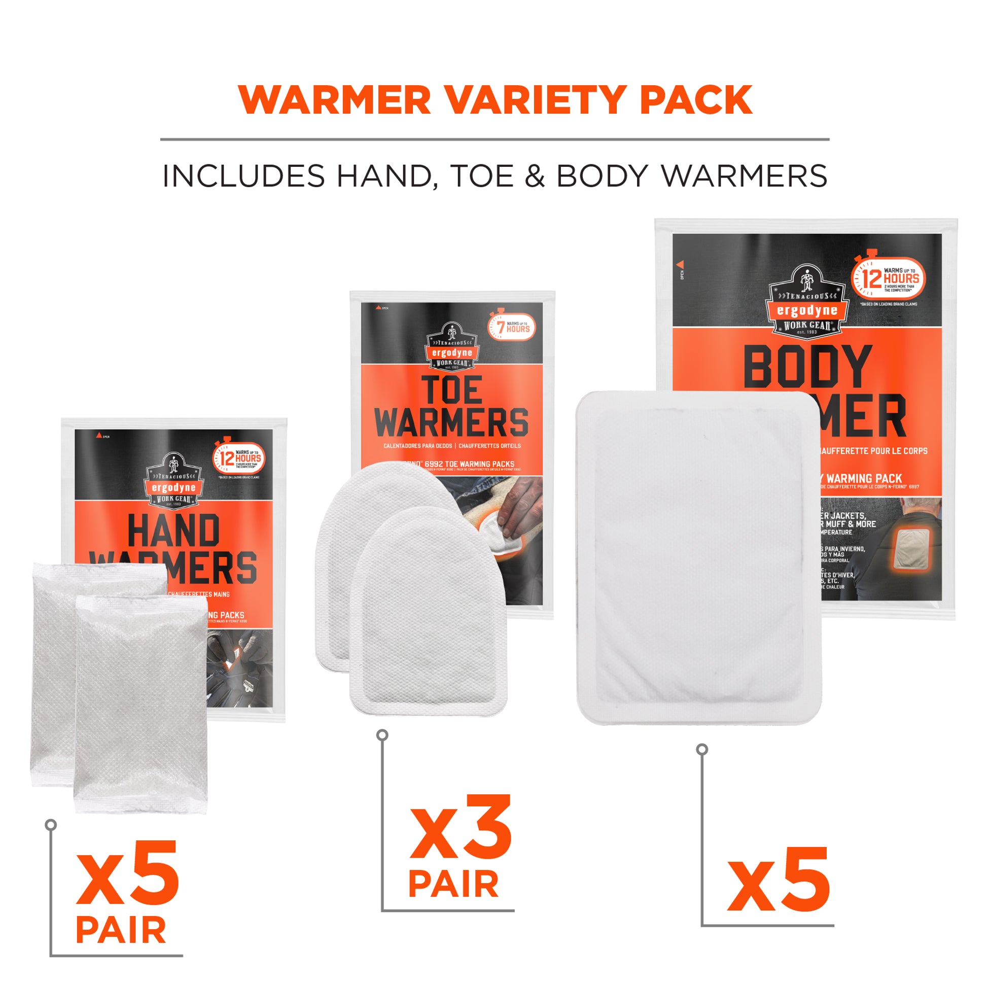 Ergodyne N-Ferno 6994 Warming Variety Pack