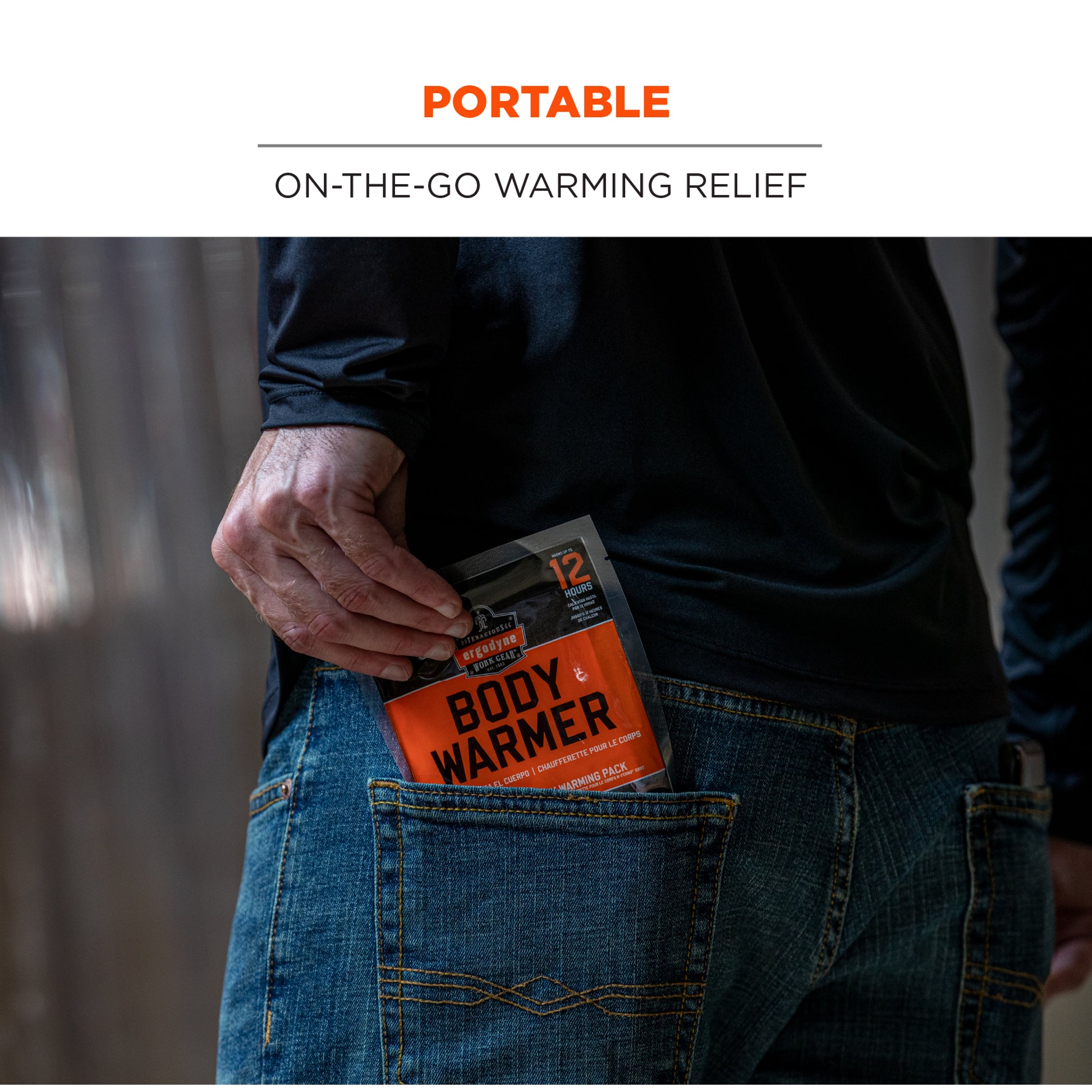 Ergodyne N-Ferno 6997 Adhesive Body Warmers - Air Activated Heat Pad