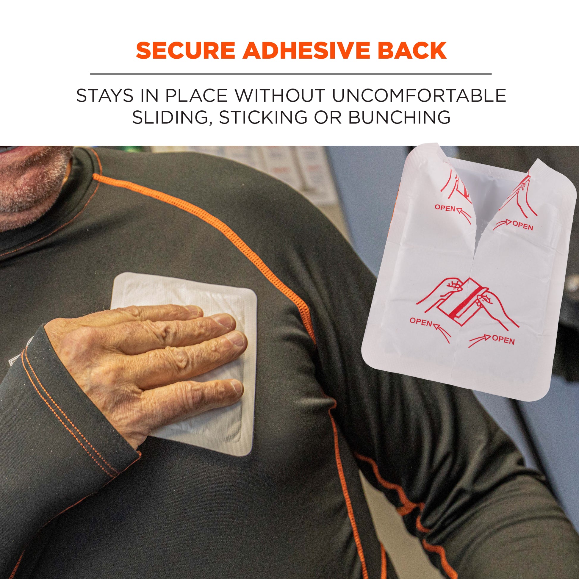 Ergodyne N-Ferno 6997 Adhesive Body Warmers - Air Activated Heat Pad