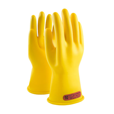 NOVAX Insulating Gloves Class 0 Rubber Glove w/Straight Cuff - 11" - Yellow - 1/PR - 170-0-11