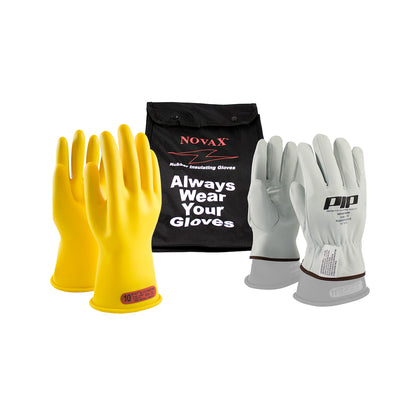 NOVAX Insulating Glove Kit Class 0 Electrical Safety - Yellow - 1/EA - 170-SK-0