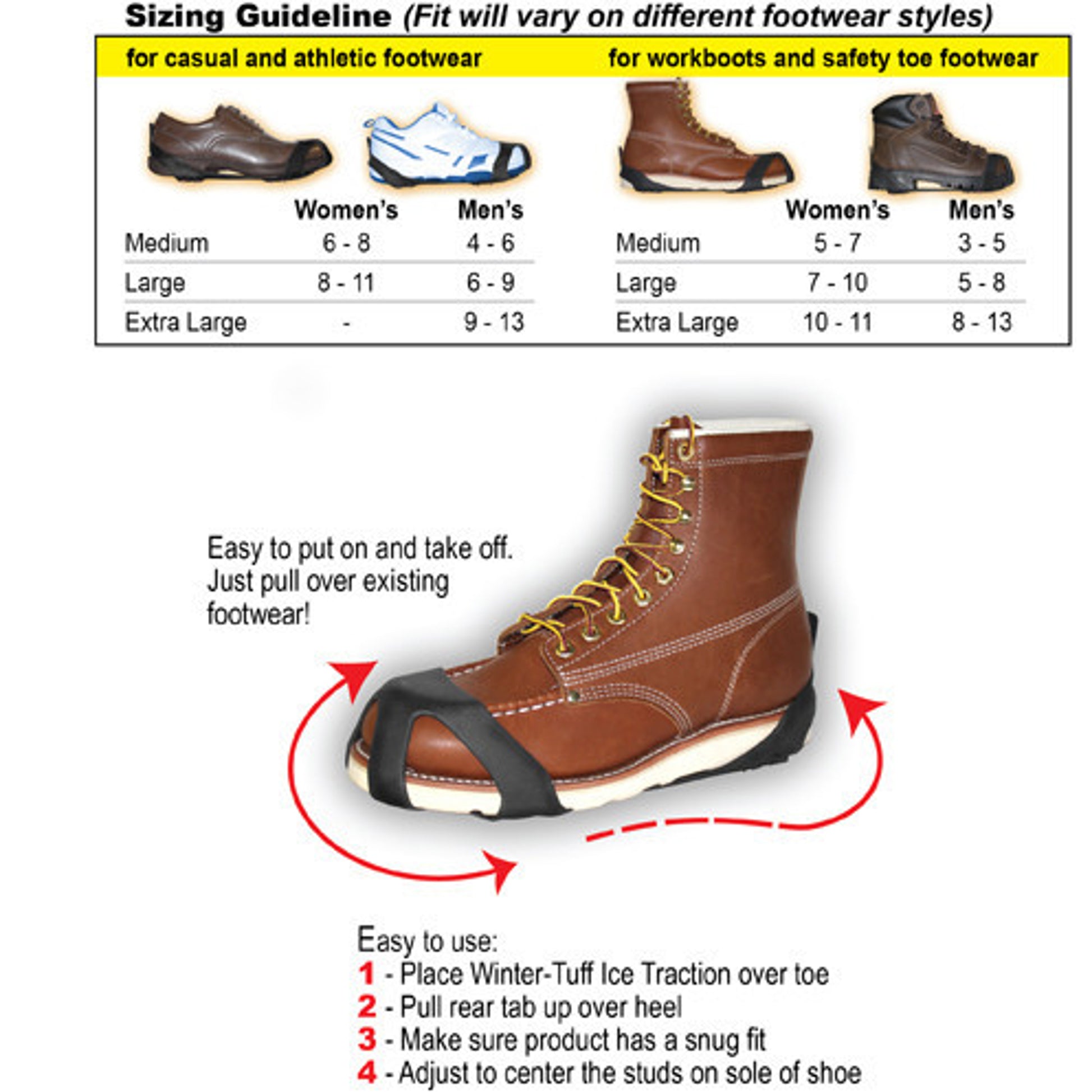 Tingley Winter-Tuff Ice Traction Spikes 1150