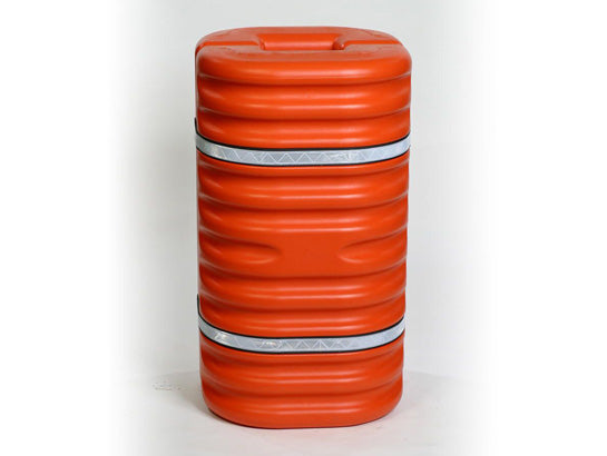 Eagle Hi-Visibility Column Protector with Reflective Straps - Fits 8" Column - Orange - 1708OR
