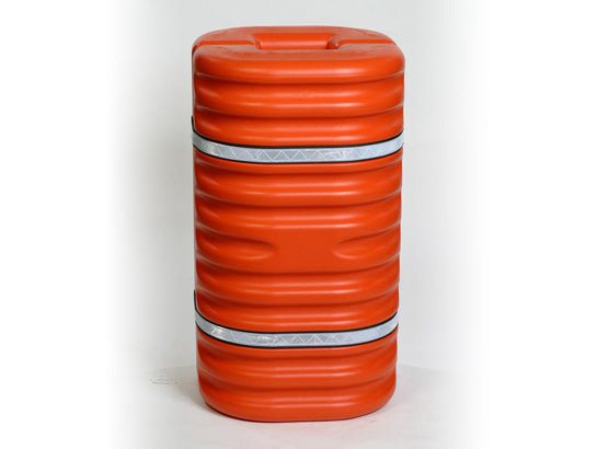 Eagle Hi-Visibility Column Protector with Reflective Straps - Fits 10" Column - Orange - 1710OR