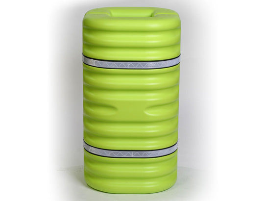 Eagle Hi-Visibility Column Protector with Reflective Straps - Fits 9" Column - Lime - 1709LM
