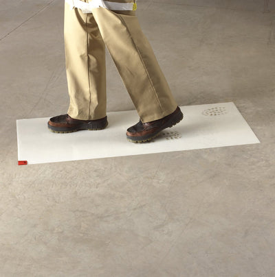 3M White Clean-Walk Mat 48 in x 60 in [240 Sheets] 5836