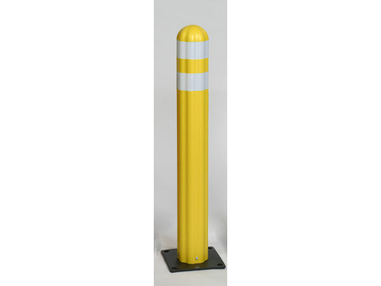 Eagle Poly Guide Post Delineators - with 3" Wide Reflective Band - Yellow - 1734Y