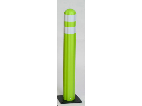 Eagle Poly Guide Post Delineators - with 3" Wide Reflective Band - Lime - 1734LM