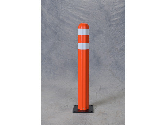 Eagle Poly Guide Post Delineators - with 3" Wide Reflective Band - Orange - 1734OR