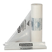 6 Mil Clear 33"x50" Printed Asbestos Bags 75/roll