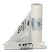 6 Mil Clear 36"x60" Printed Asbestos Bag 50/roll
