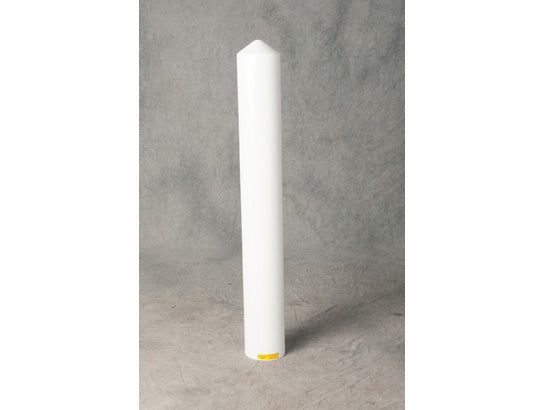 Eagle Bollard Post Sleeve - Fits 6" pipe - with Red Reflective Stripes - Yellow - 1736YRS