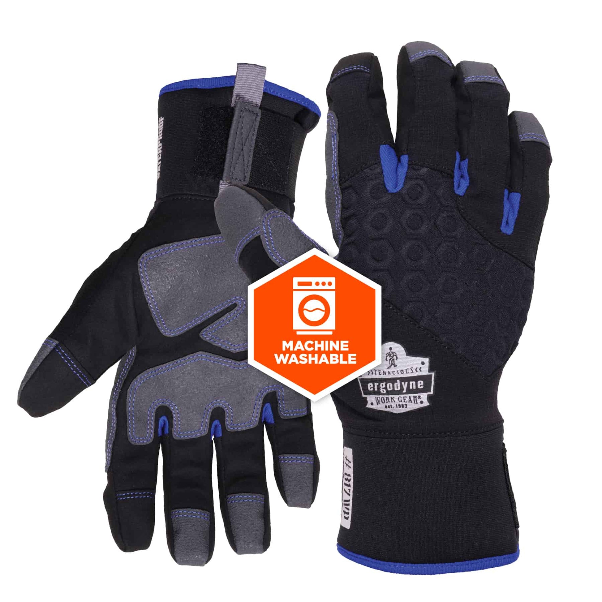 Ergodyne ProFlex 817WP Thermal Waterproof Winter Work Gloves - Reinforced Palms