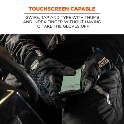 Ergodyne ProFlex 817WP Thermal Waterproof Winter Work Gloves - Reinforced Palms