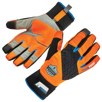 Ergodyne ProFlex 818WP Thermal Waterproof Winter Work Gloves - Orange