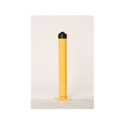 Eagle Bollard Post - 4" Round - 1/4" Thick Steel - 24" Height - Yellow - 1742