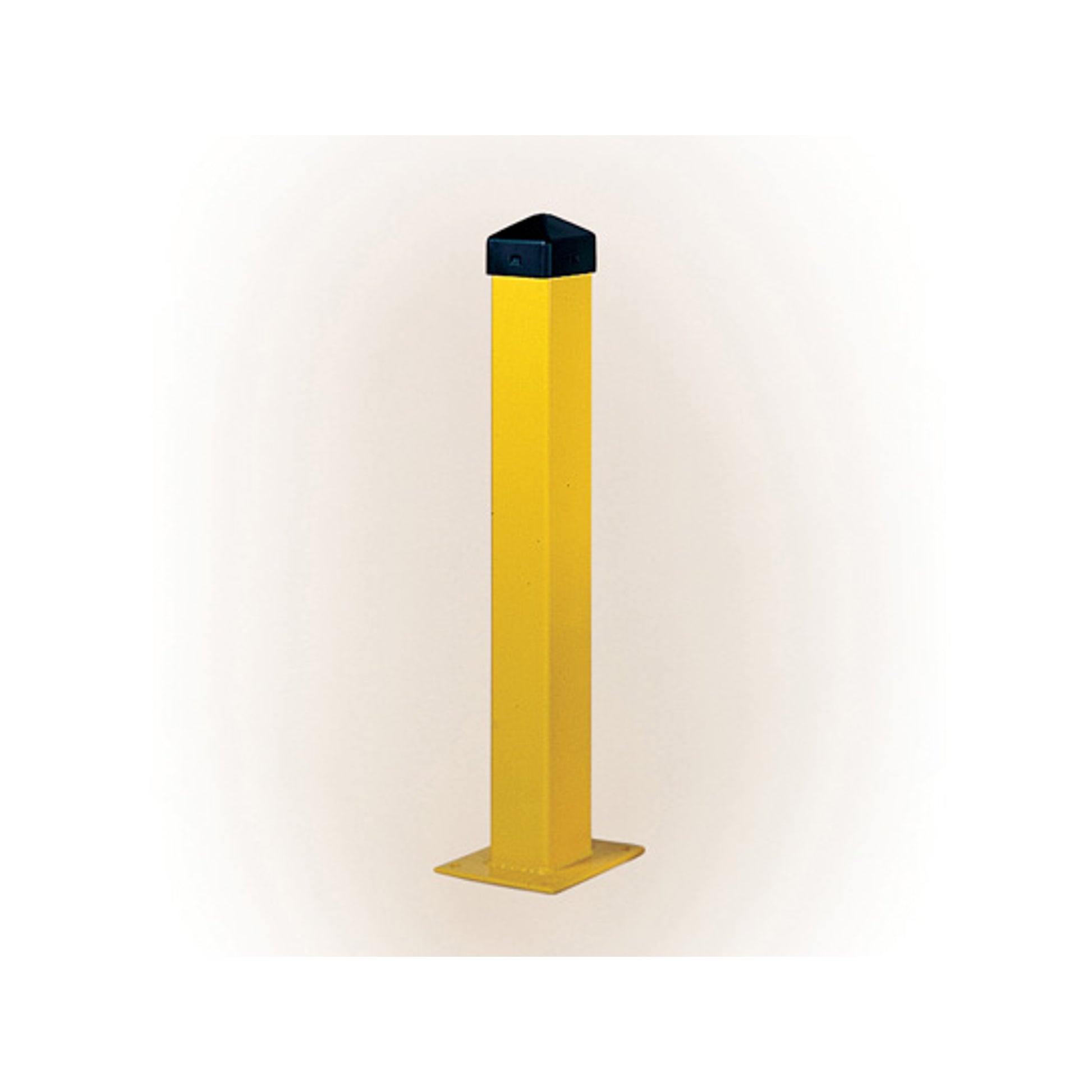Eagle Bollard Post - 5" Square - 1/4" Thick Steel - 24" Height - Yellow - 1752