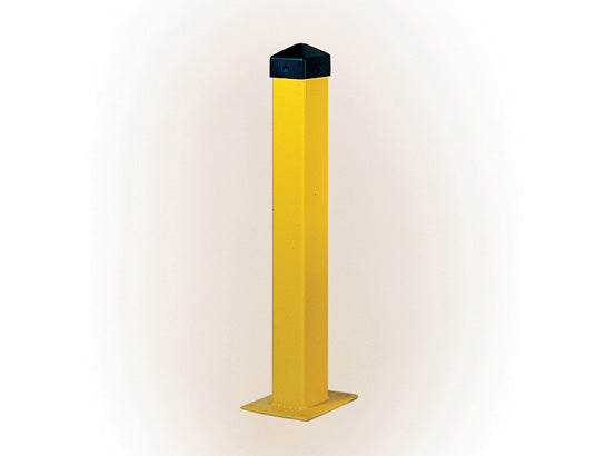 Eagle Bollard Post - 5" Square - 1/4" Thick Steel - 24" Height - Yellow - 1752