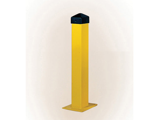 Eagle Bollard Post - 5" Square - 1/4" Thick Steel - 36" Height - Yellow - 1753