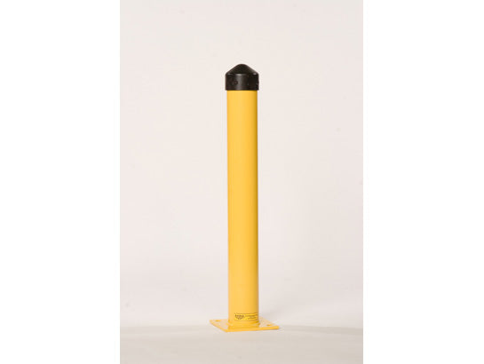 Eagle Bollard Post - 5" Round - 1/4" Thick Steel - 42" Height - Yellow - 1757