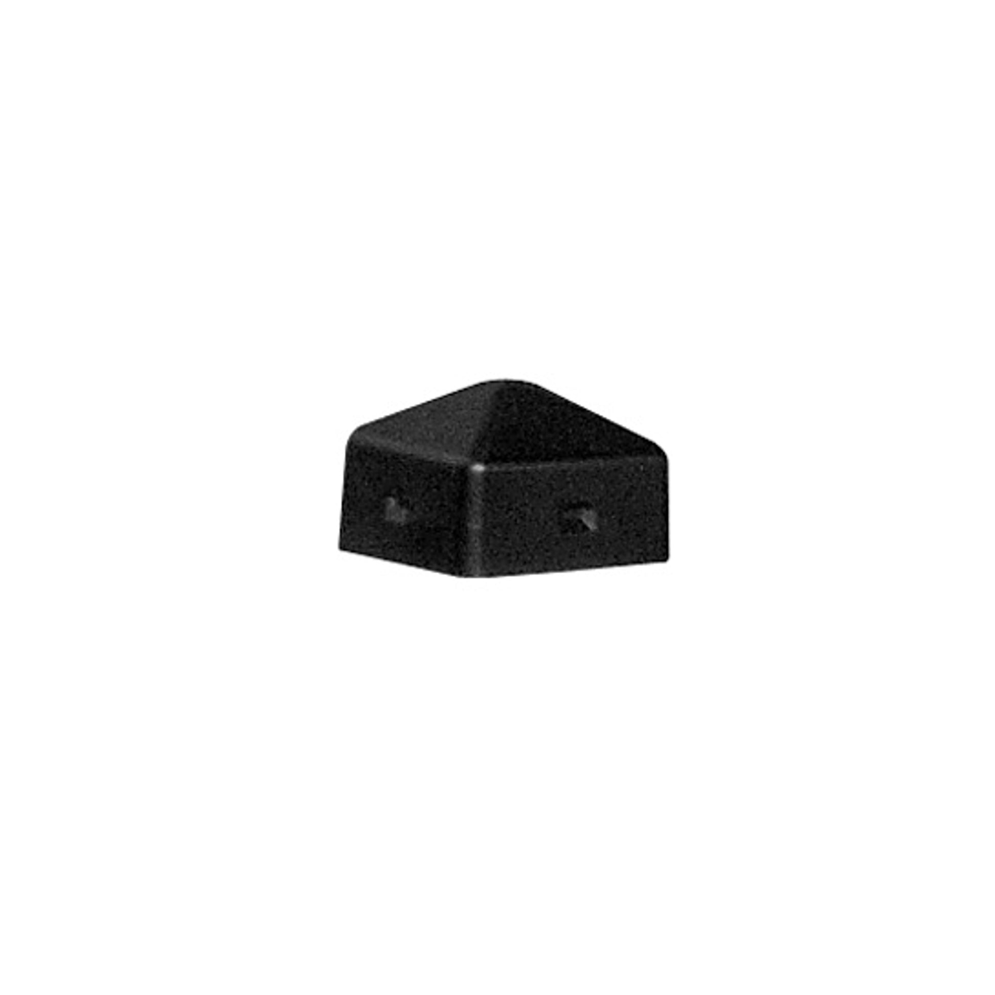 Eagle 5" Square Plastic Post Cap - 5 1/4" Outside Diameter - Black - 1759