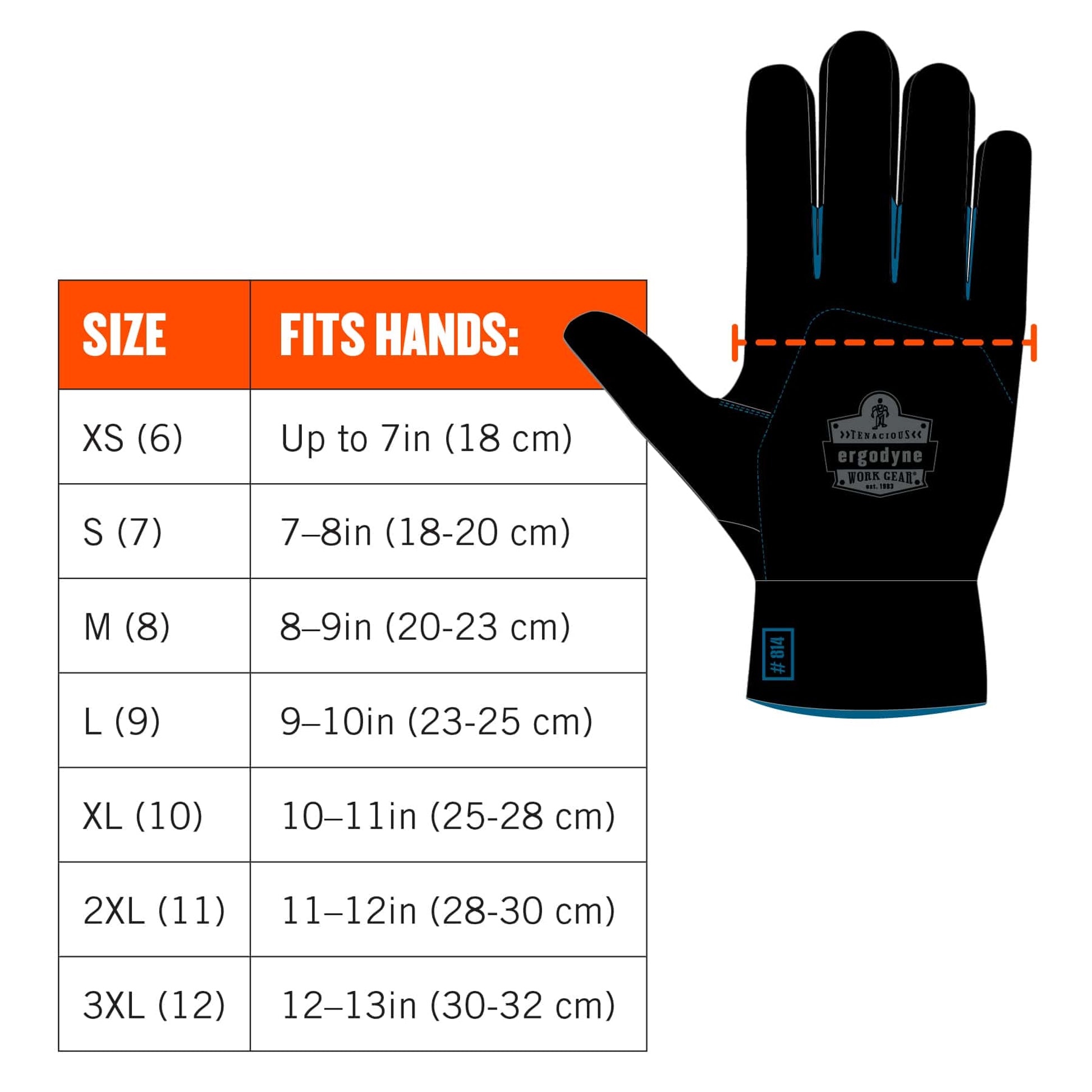 Ergodyne ProFlex 819WP Extreme Thermal Waterproof Winter Work Gloves