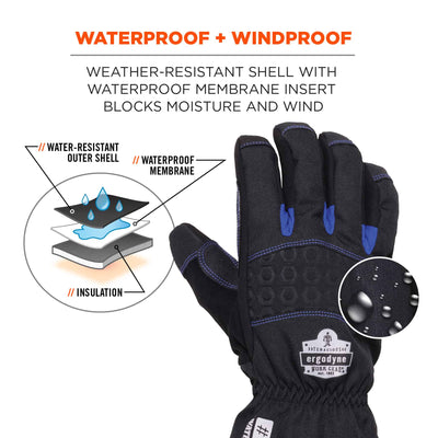 Ergodyne ProFlex 819WP Extreme Thermal Waterproof Winter Work Gloves