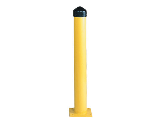 Eagle Bollard Post - 6" Round - 1/4" Thick Steel - 42" Height - Yellow - 1764