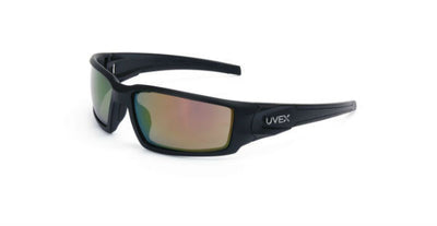 Uvex Hypershock Matte Black Frame Red Mirror Lens, Hardcoat