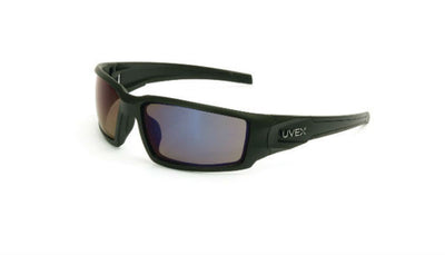 Uvex Hypershock Matte Black Frame Blue Mirror Lens, Hardcoat