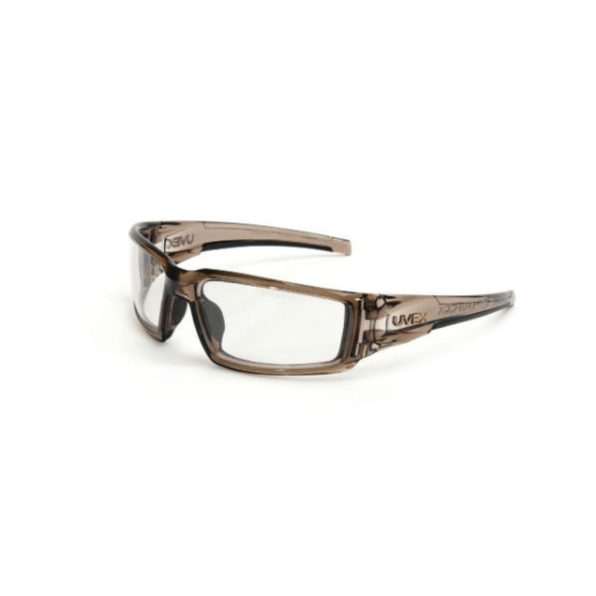 Uvex Hypershock Smoke Brown Frame Clear Lens, Uvextreme Plus AF