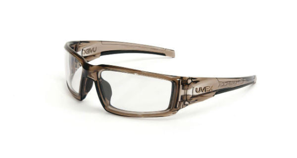 Uvex Hypershock Smoke Brown Frame Clear Lens, Uvextreme Plus AF
