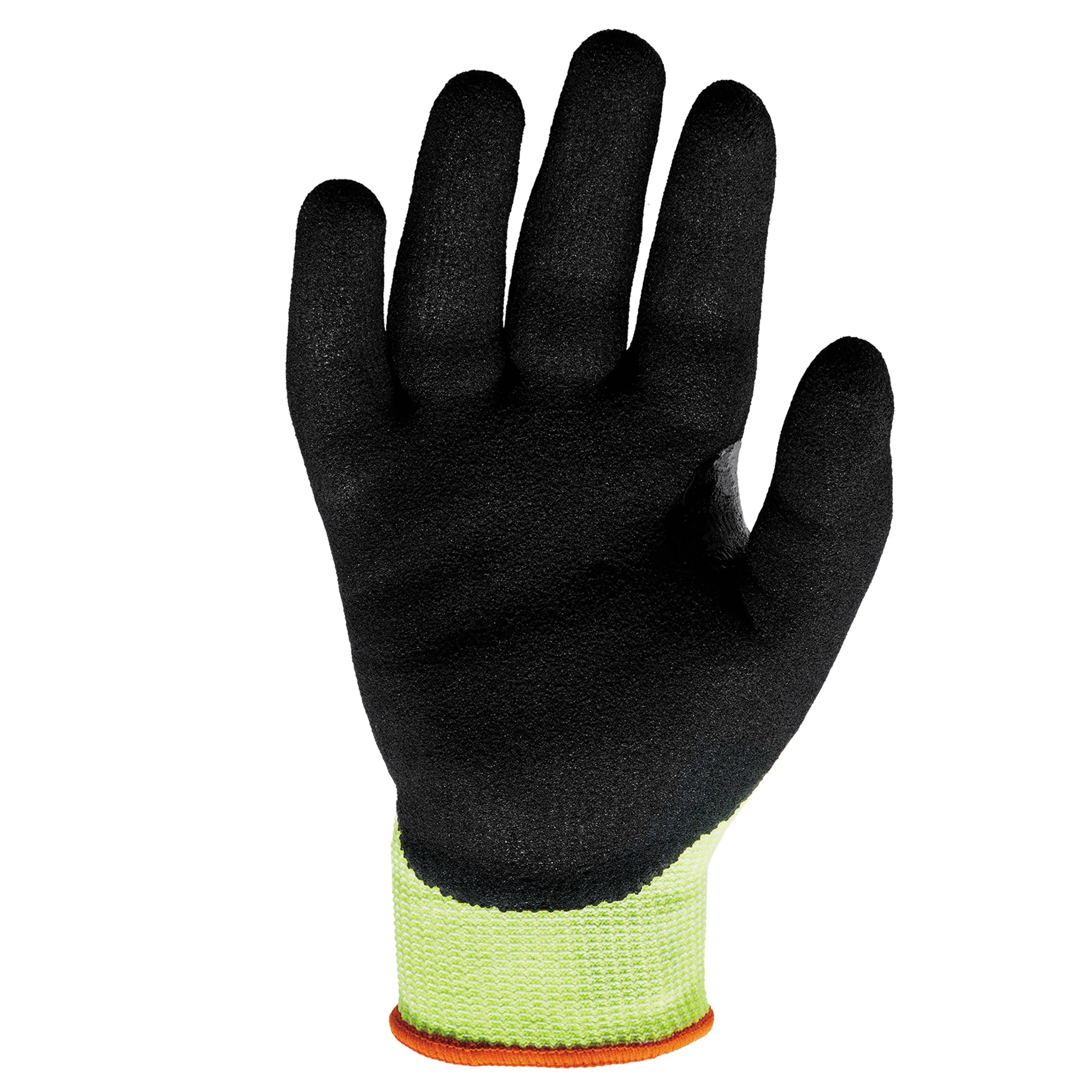 Ergodyne ProFlex 7041 Hi-Vis Nitrile Coated Cut-Resistant Gloves - ANSI/ISEA 105-2016 A4, EN388: 4X42D, WSX Wet Grip - Lime - 144-pair