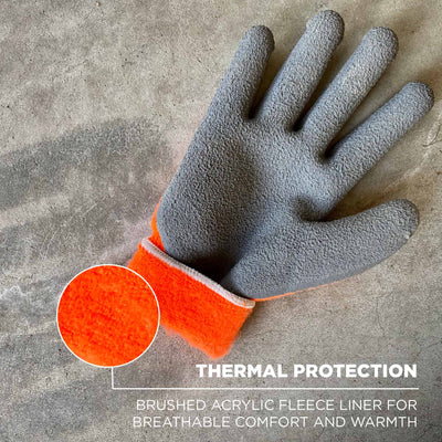 Ergodyne ProFlex 7401 Coated Lightweight Winter Work Gloves - Orange - 144-pair