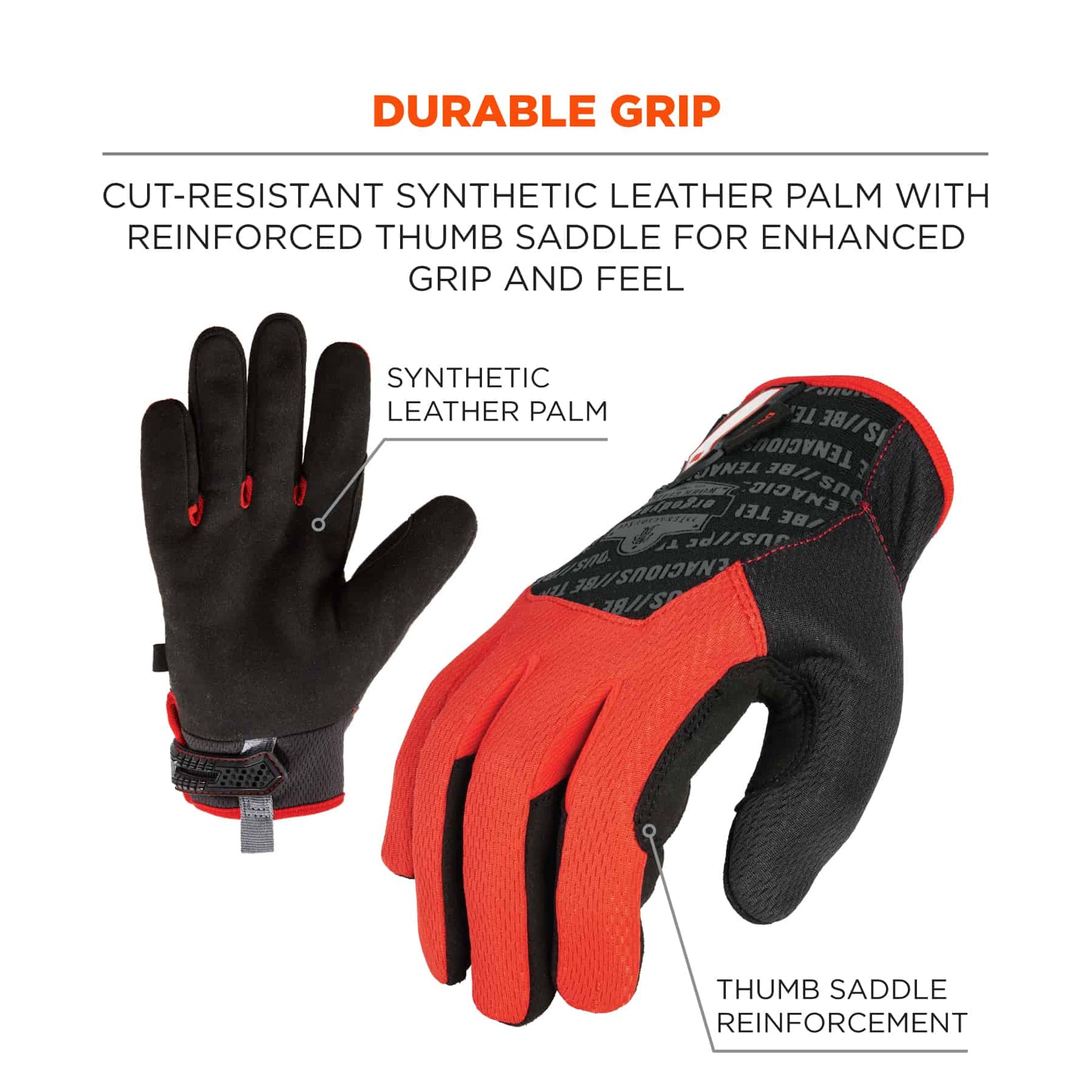 Ergodyne ProFlex 812CR6 Utility Cut Resistance Gloves - ANSI/ISEA 105-2016 A6, EN388: 2543E