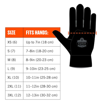 Ergodyne ProFlex 812CR6 Utility Cut Resistance Gloves - ANSI/ISEA 105-2016 A6, EN388: 2543E
