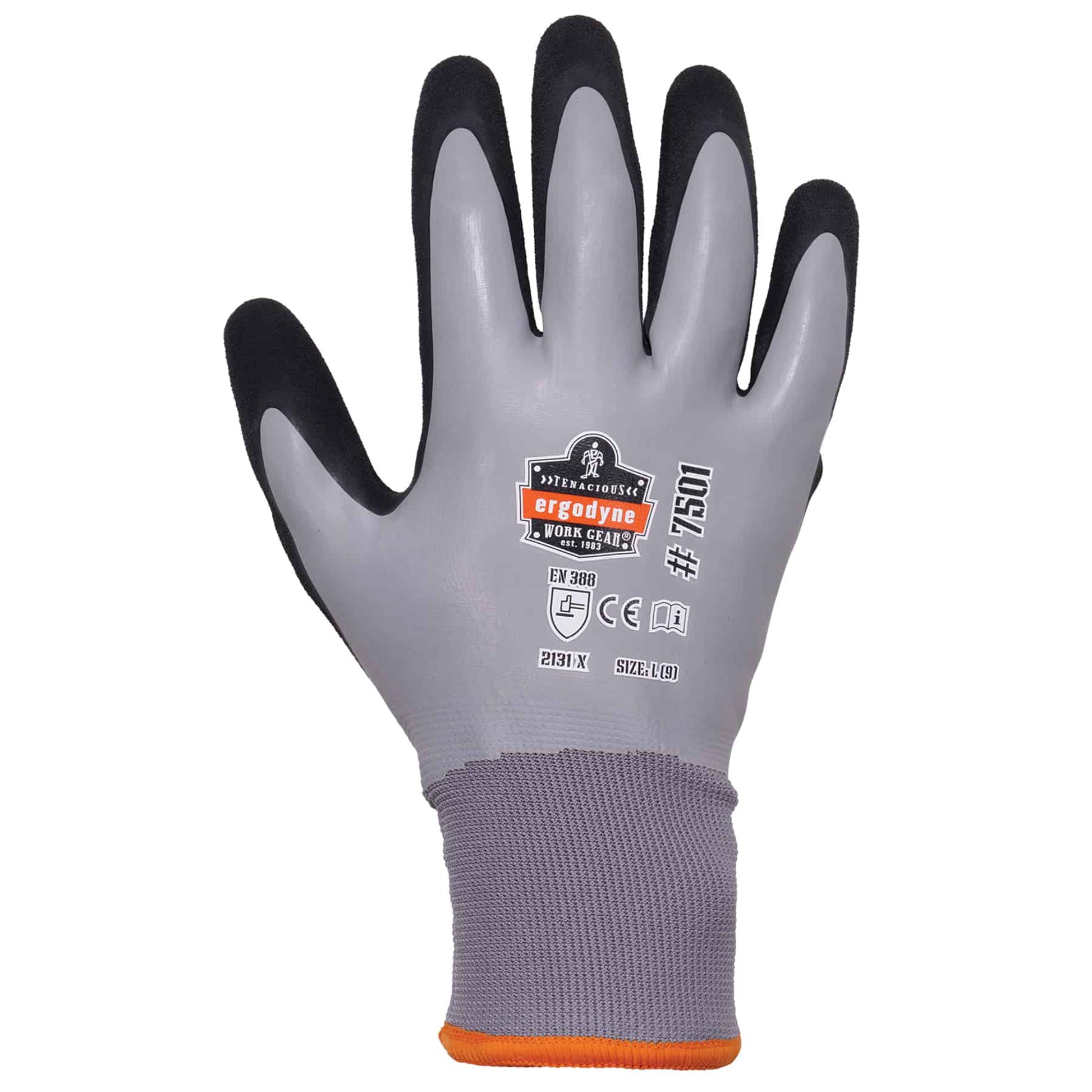 Ergodyne ProFlex 7501 Coated Waterproof Winter Work Gloves - Gray - 144-pair